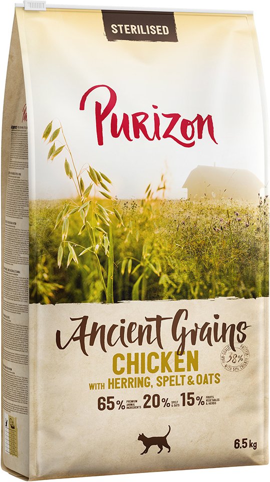 Purizon Adult Sterilised Huhn mit Fisch - Urgetreide - 6,5 kg