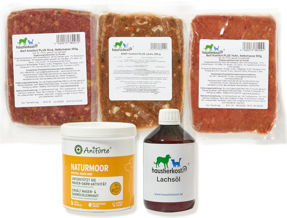 Haustierkost Einsteigerpaket für große Hunde - 30 x 500 g