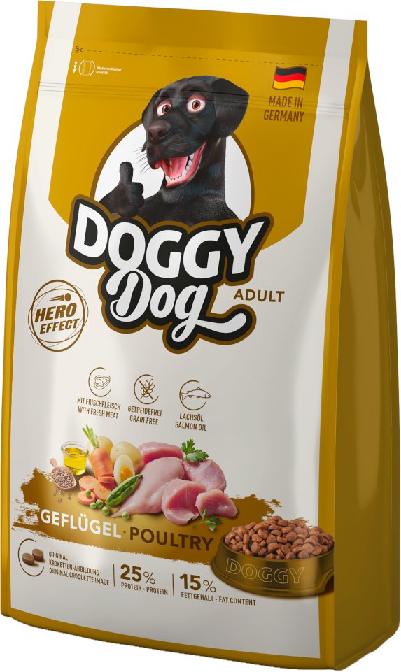 DOGGY Dog Adult Geflügel - Sparpaket: 2 x 1 kg