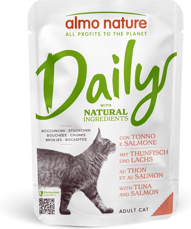 Almo Nature Daily Menu Pouch 6 x 70 g - Thunfisch und Lachs