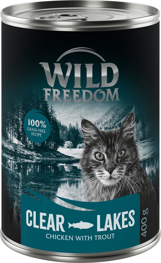 Sparpaket Wild Freedom Adult 24 x 400 g - Clear Lakes - Forelle & Huhn
