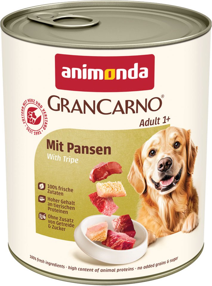 Sparpaket animonda GranCarno Original 24 x 800 g - mit Pansen