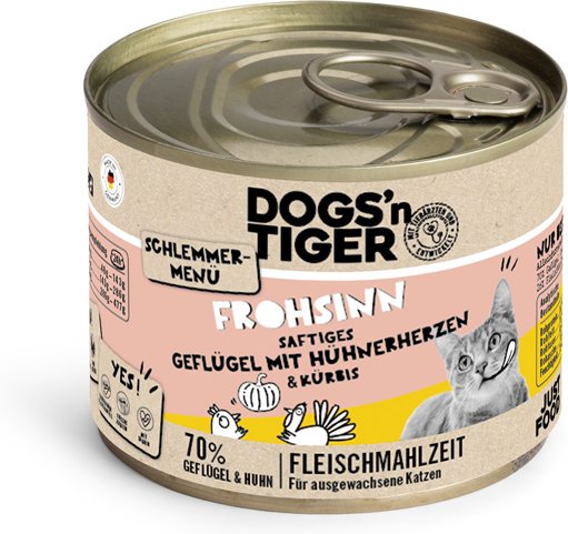 Sparpaket Dogs'n Tiger Schlemmermenü 12 x 200 g - Geflügel mit Huhn