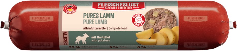 Fleischeslust Sensitiv 8 x 400 g - Pures Lamm mit Kartoffel