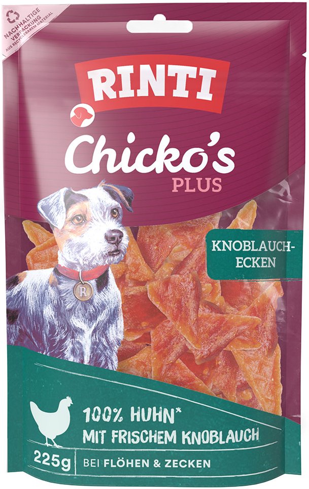 RINTI Chicko Plus Knoblauchecken - Sparpaket: 3 x 225 g
