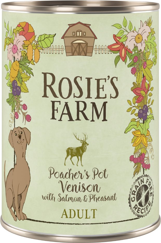 Rosie's Farm Adult 6 x 400 g - Wild & Fasan mit Lachs