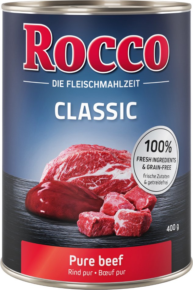 Rocco Einzeldose 1 x 400 g - Probierpreis! - Classic: Rind pur