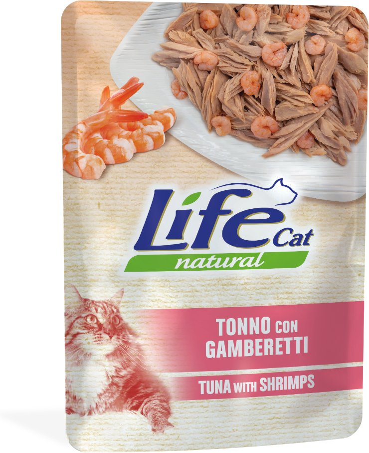 Life Cat Natural Adult 6 x 70 g - Thunfisch mit Garnelen