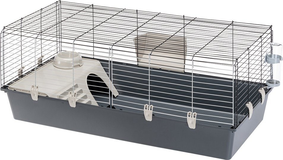 Thumbnail - Ferplast Kleintierkäfig Rabbit 120 - grau: L 118 x B 58,5 x H 51,5 cm