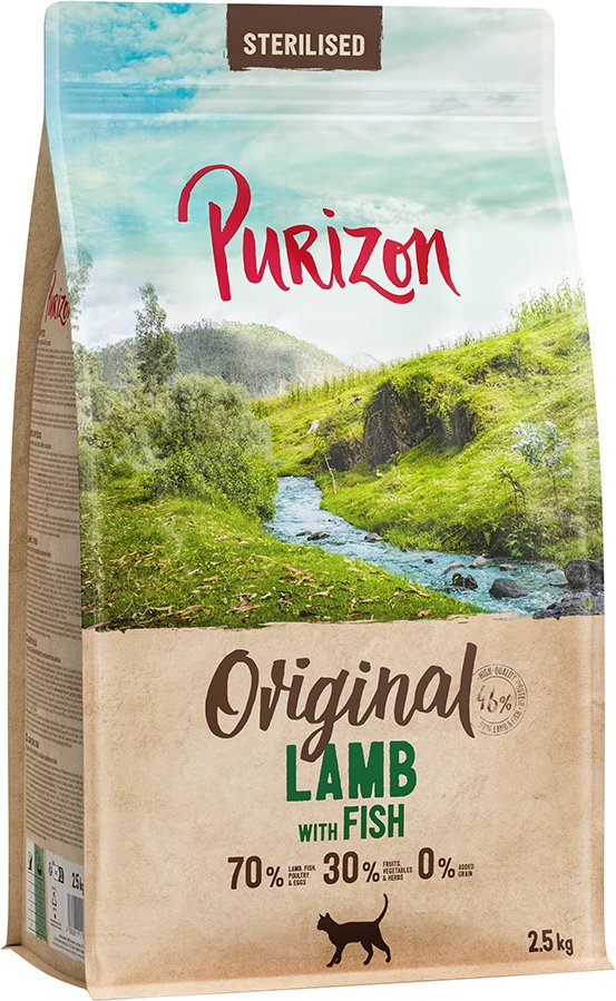 Purizon Sterilised Adult Lamm mit Fisch - getreidefrei - 2,5 kg