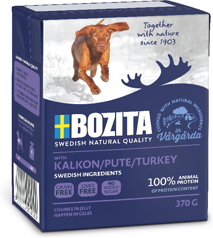 Sparpaket Bozita Häppchen in Gelee 12 x 370 g Pute
