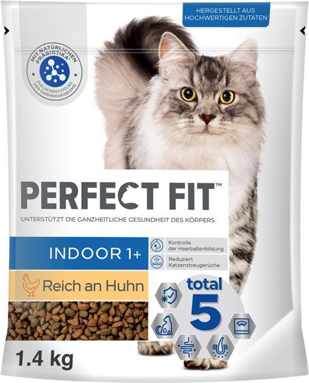 Perfect Fit Indoor 1+ Reich an Huhn - Sparpaket: 5 x 1,4 kg