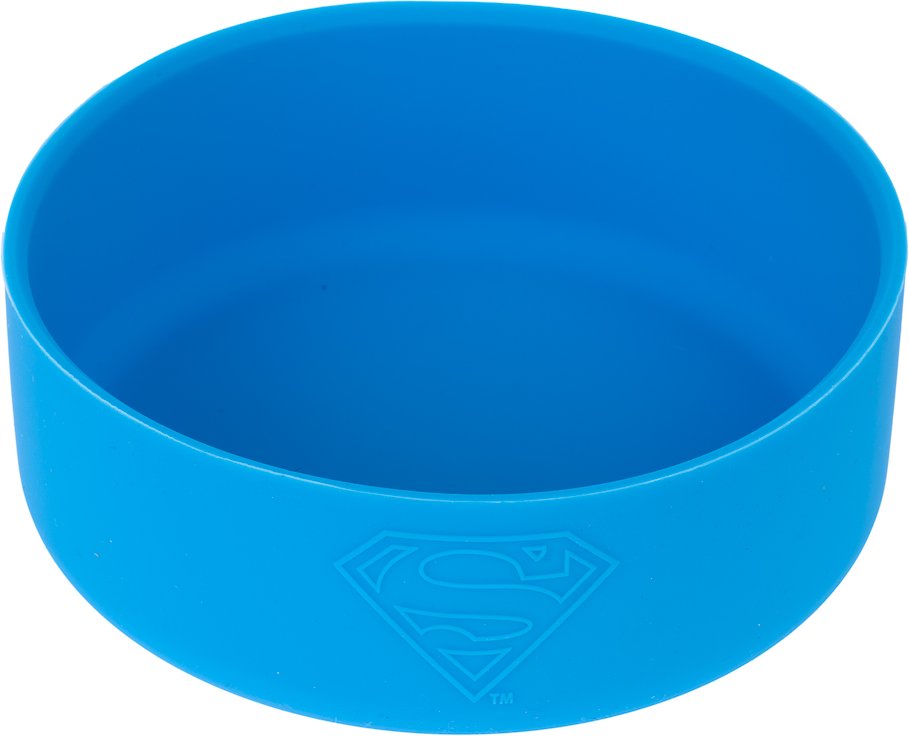 DC Superman Silikonnapf - 600 ml, Ø 14 cm