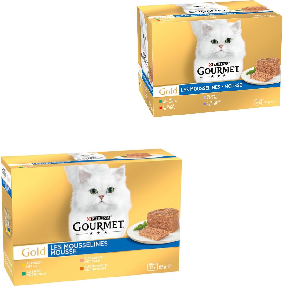 96 x 85 g Jumbopack Gourmet Gold + 24 x 85 g Feine Pastete Mix gratis! - Feine Pastete Mix II