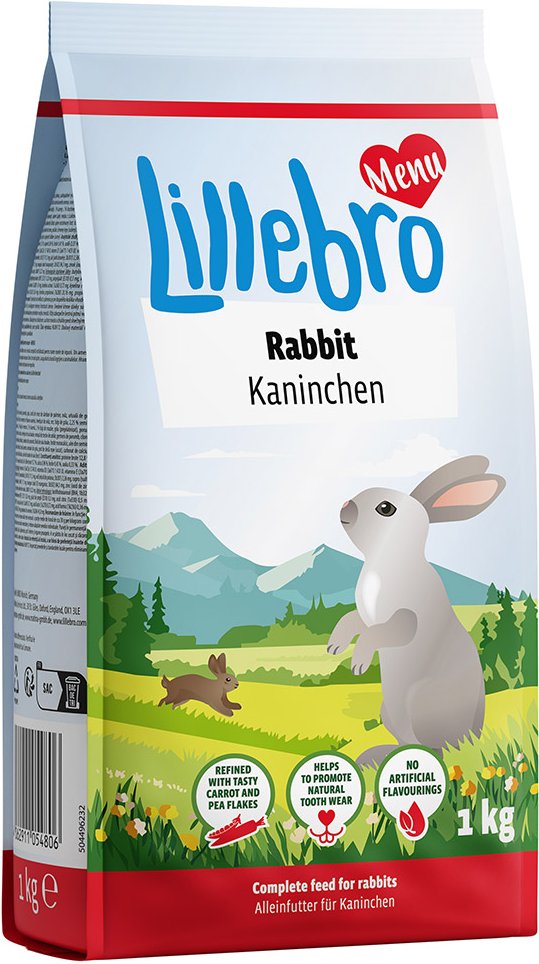 Lillebro Zwergkaninchenfutter - Sparpaket: 3 x 1 kg