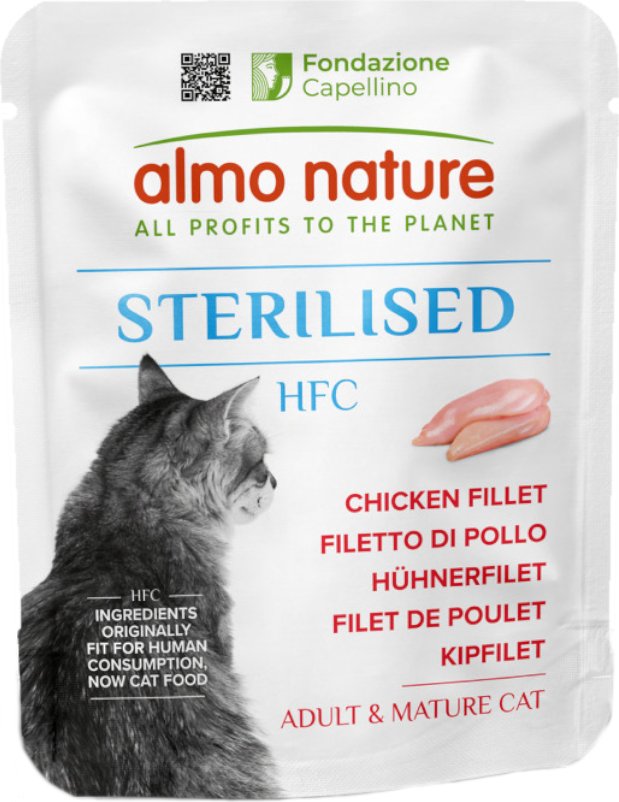 Sparpaket Almo Nature HFC Sterilised 24 x 50 g - Hühnerfilet