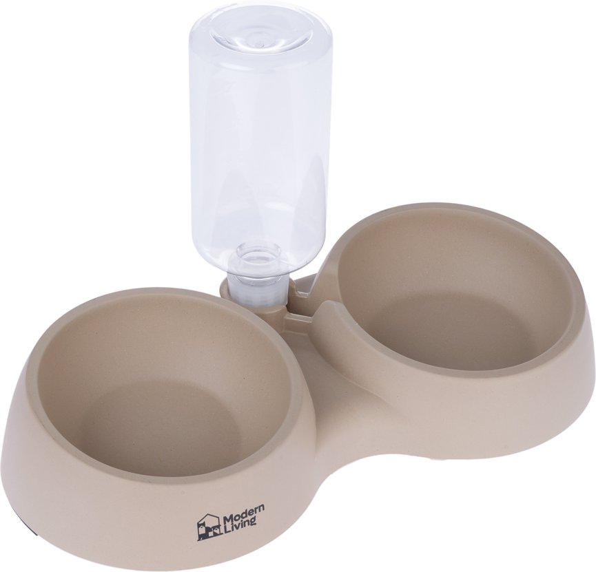 Modern Living Doppelnapf Kandy - 2 x 400 ml, L 35 x B 17 x H 7 cm