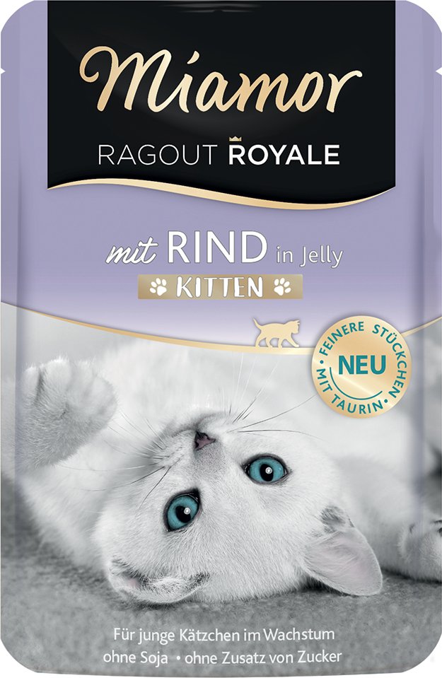 Sparpaket Miamor Ragout Royale Jelly Kitten 22 x 100 g - Rind