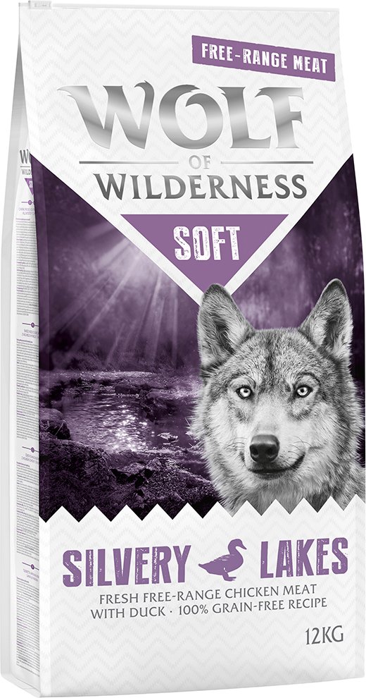 Wolf of Wilderness "Soft - Silvery Lakes" Freiland-Huhn & Ente - getreidefrei - 12 kg