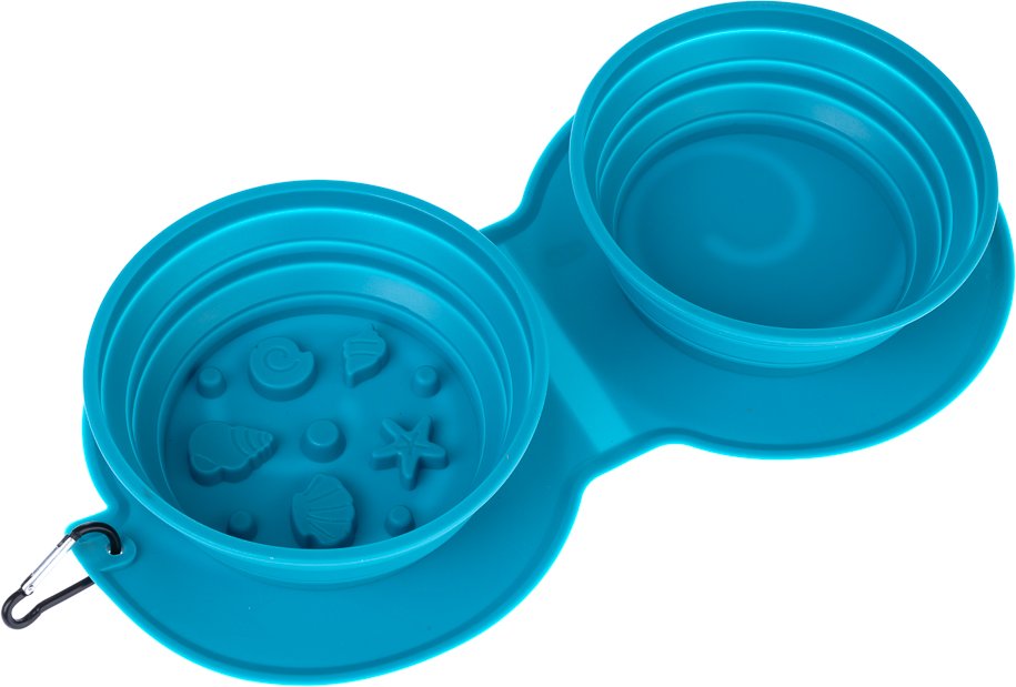 TIAKI Doppel Silikon Reisenapf Sea Shell - 2 x 600 ml