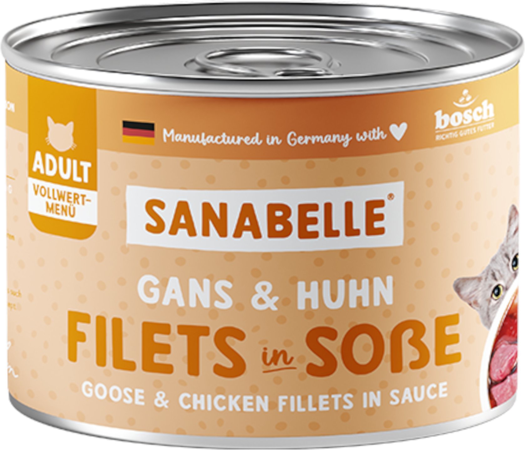 Sanabelle Fleisch in Soße 6 x 180 g - Gans & Huhn