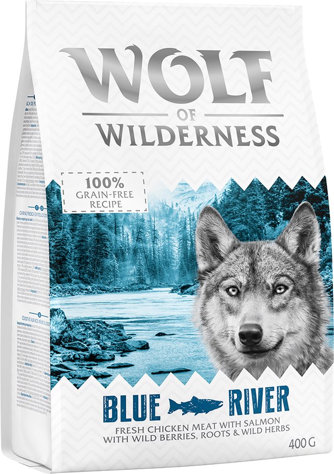 Wolf of Wilderness Adult "Blue River" Lachs - getreidefrei - 400 g