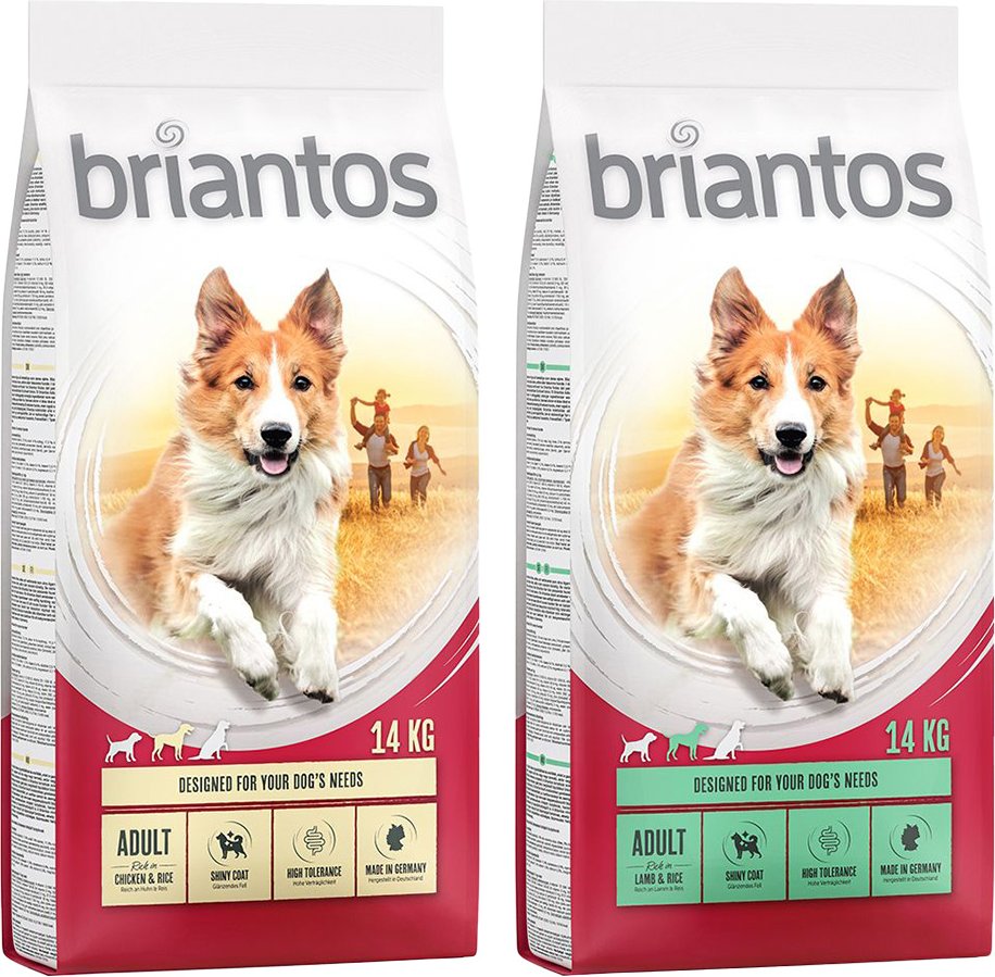 Thumbnail - Briantos Sparpaket (2 x Großgebinde) - Mix Adult: Lamm + Huhn (2 x 14 kg)