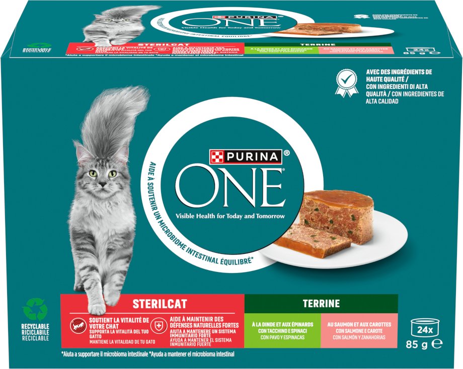 PURINA ONE SterilCat Terrine - Mixpaket (24 x 85 g)