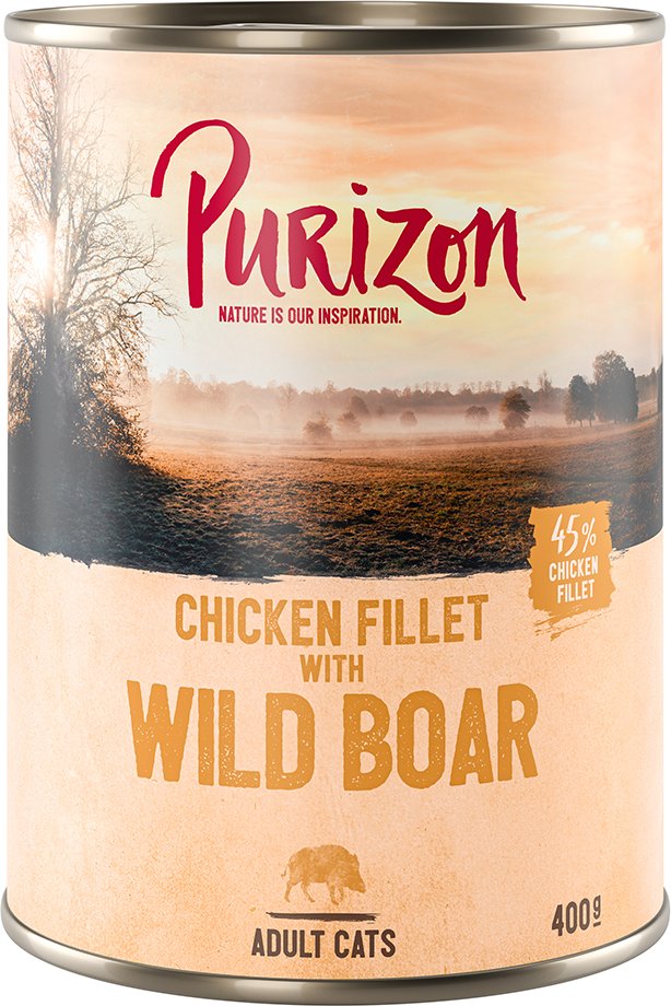 Thumbnail - Purizon Original 24 x 400 g - getreidefrei - Hühnerfilet mit Wildschwein