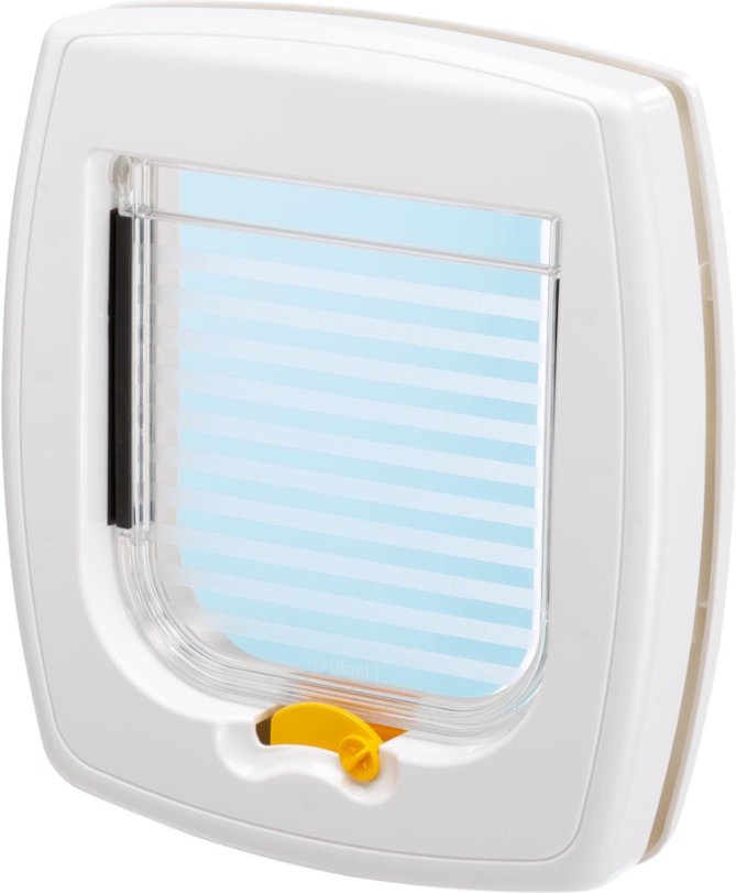 Ferplast Hunde- und Katzenklappe Swing 1 - Katzenklappe weiß