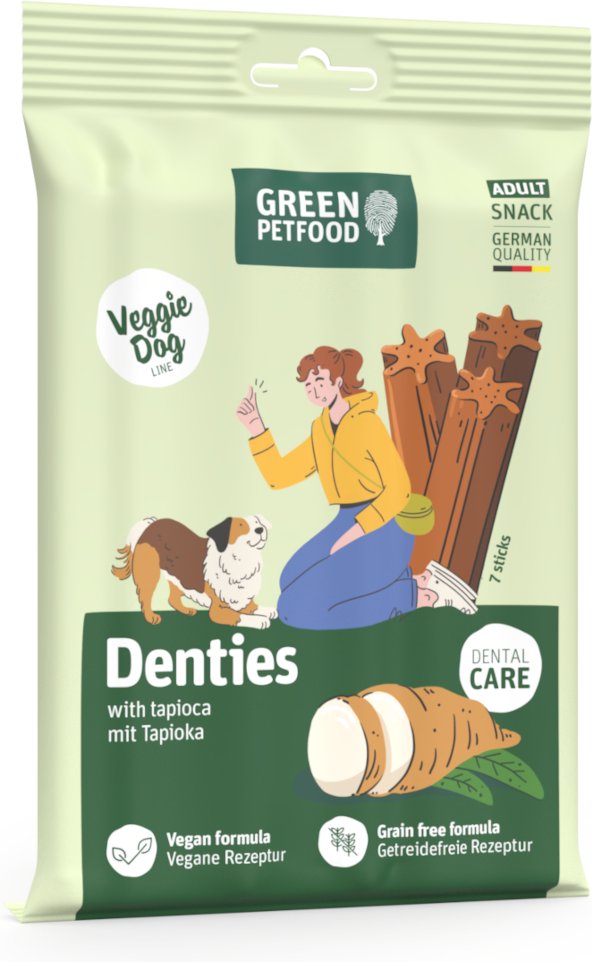 Green Petfood VeggieDog Denties - Sparpaket: 13 x 180 g