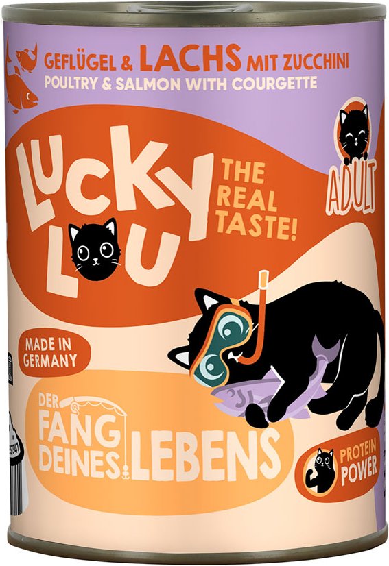 Sparpaket Lucky Lou Adult 24 x 400 g - Geflügel & Lachs