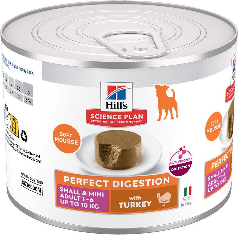Hill's Science Plan Perfect Digestion Adult Small & Mini Mousse - Truthahn (24 x 200 g)