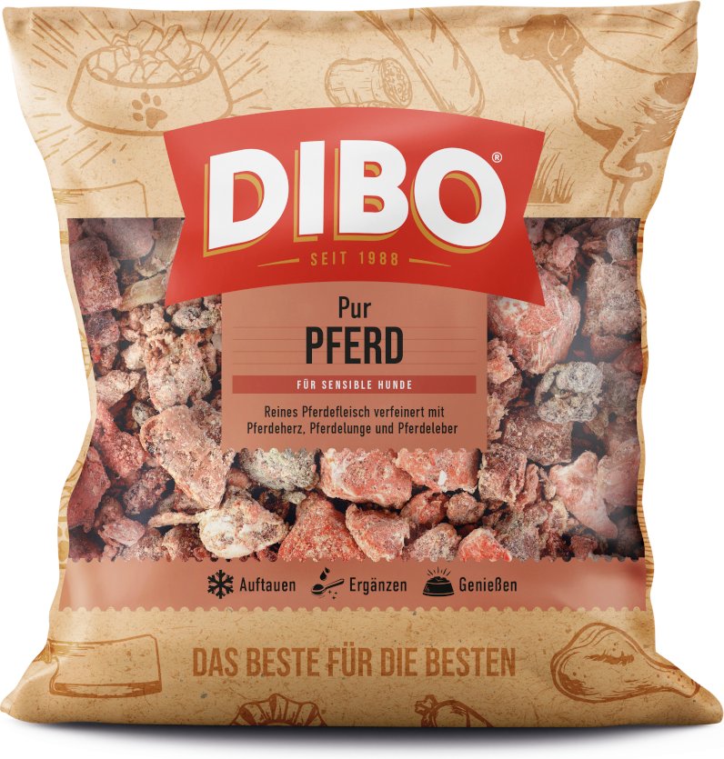 DIBO Frostfutter Pferdefleisch - 6 x 1000 g