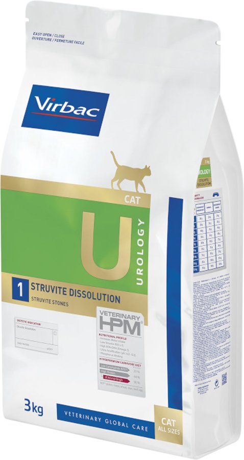 Virbac Veterinary HPM Cat Urology Struvite Dissolution U1 - 3 kg