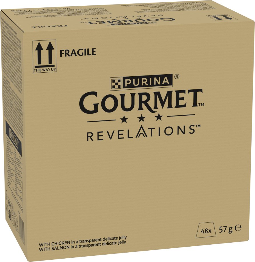 Megapack Gourmet Revelations Fine Cuts 48 x 57 g - Huhn und Lachs