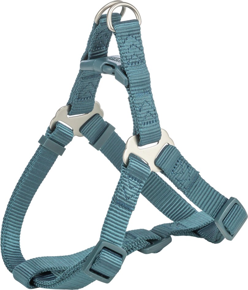Trixie Premium One Touch Geschirr, petrol - Größe S: 40 - 50 cm Brustumfang, 15 mm breit
