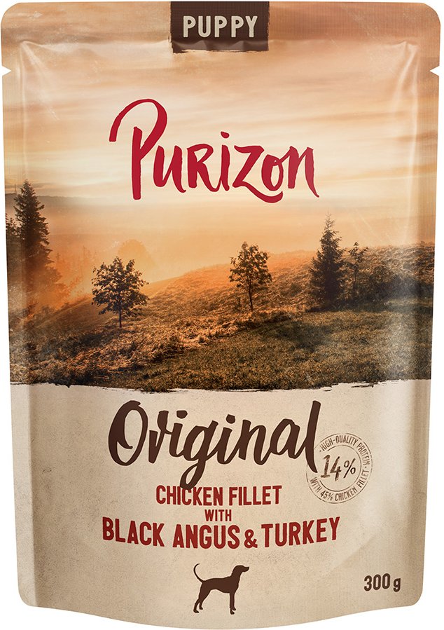 Purizon Puppy 6 x 300 g - Hühnerfilet mit Black-Angus-Rind & Pute