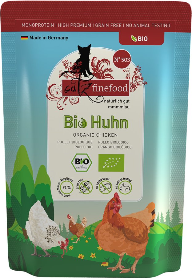 catz finefood Bio 12 x 85 g - No.503 Bio-Huhn