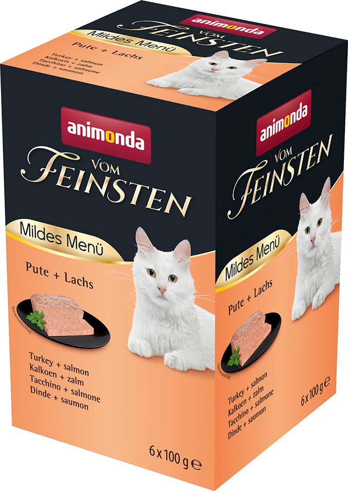 animonda vom Feinsten Mildes Menü Adult 6 x 100 g - Pute & Lachs