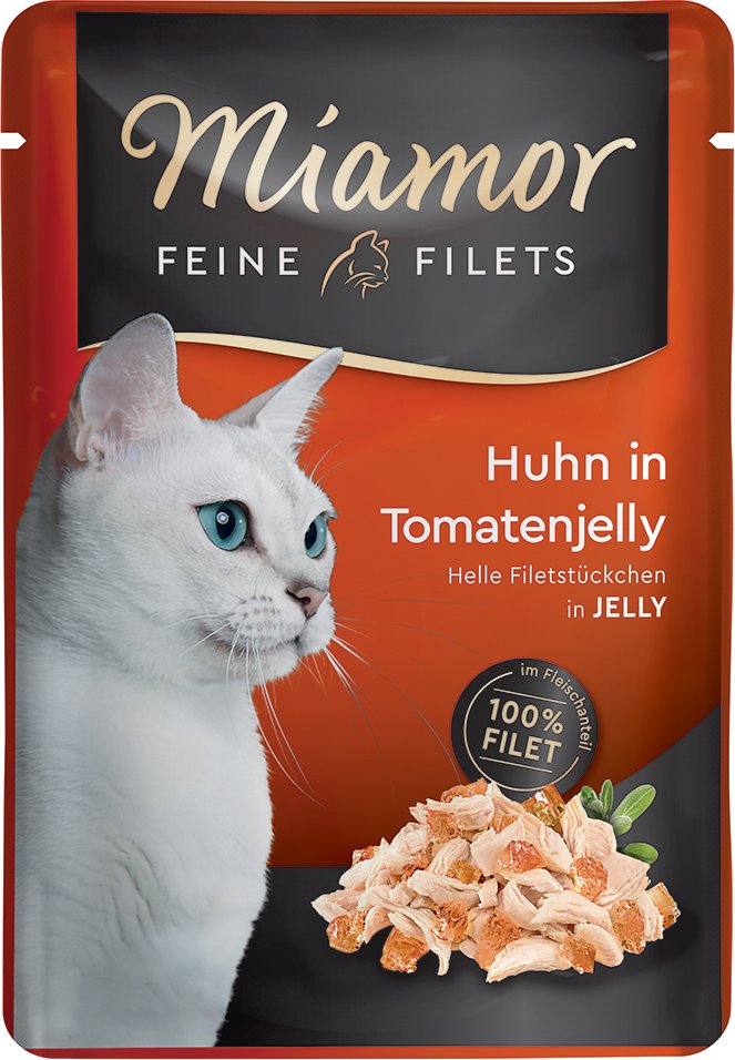 Sparpaket Miamor Feine Filets 24 x 100 g - Huhn & Tomate