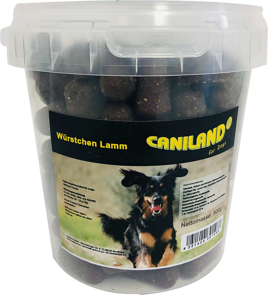 Caniland Würstchen Lamm mit Raucharoma - Sparpaket: 3 x 500 g