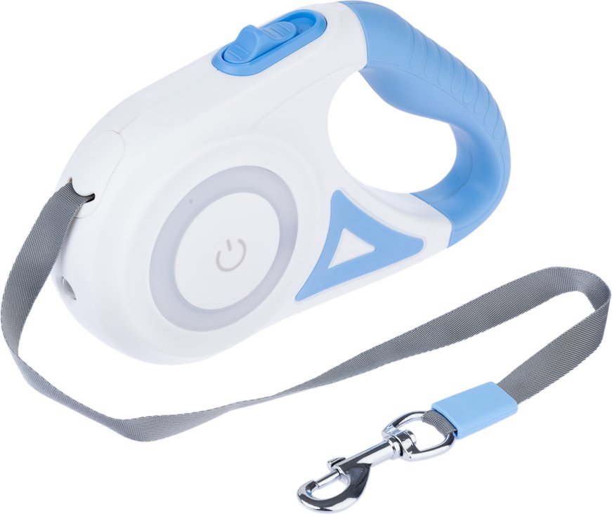 TIAKI Einziehbare Leine mit Licht Dragonfly, 5 m - bis 25 kg, ca. 5 m