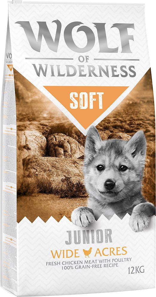 Wolf of Wilderness Junior "Soft - Wide Acres" Huhn - getreidefrei - 12 kg