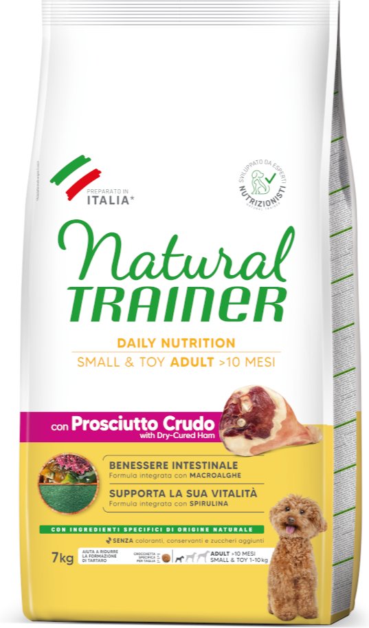 Natural Trainer Adult Small & Toy mit Prosciutto Crudo - Sparpaket: 2 x 7 kg