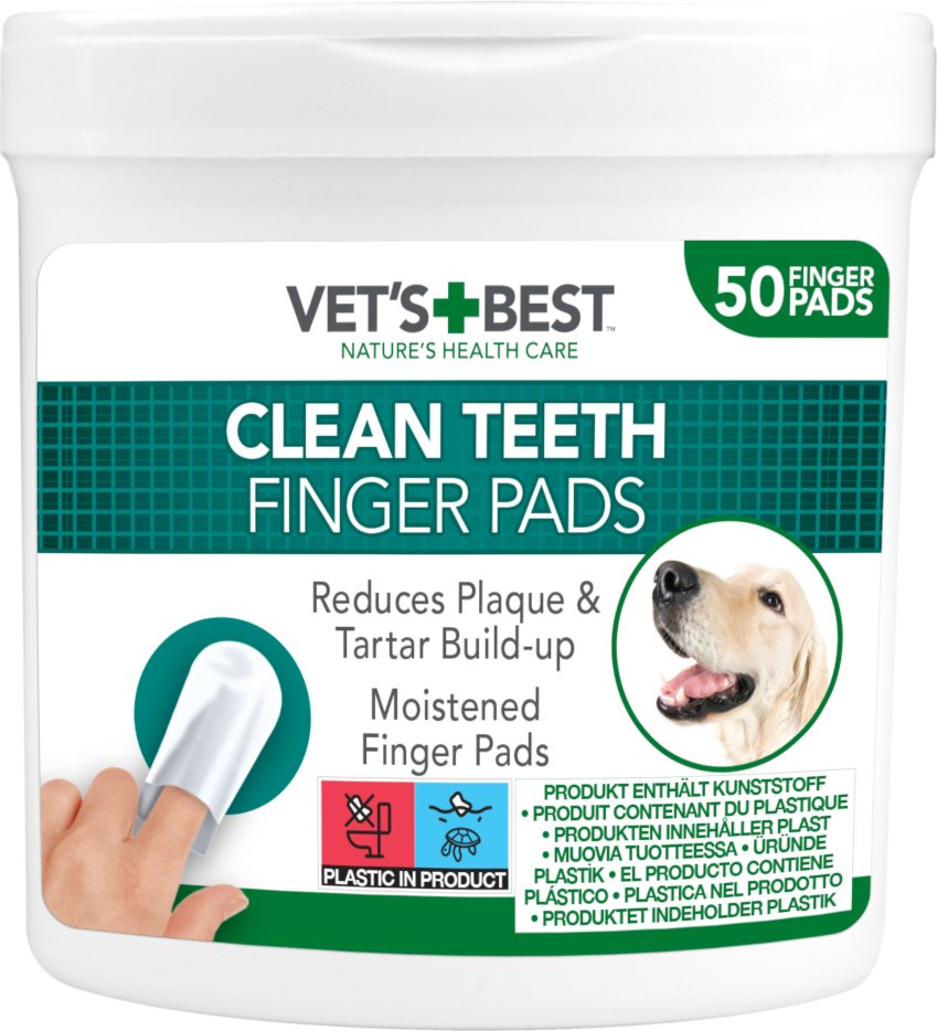 Vet's Best® Clean Zahn-Reinigungspads - 50 Pads