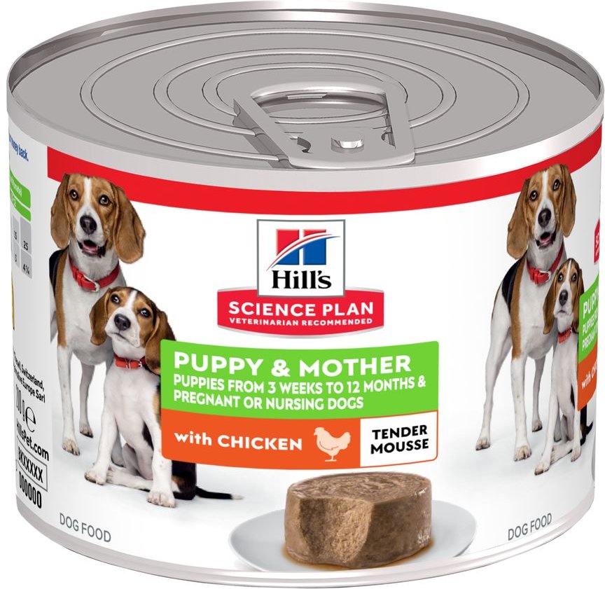 Hill's Science Plan Puppy & Mother Tender Mousse - Huhn (24 x 200 g)