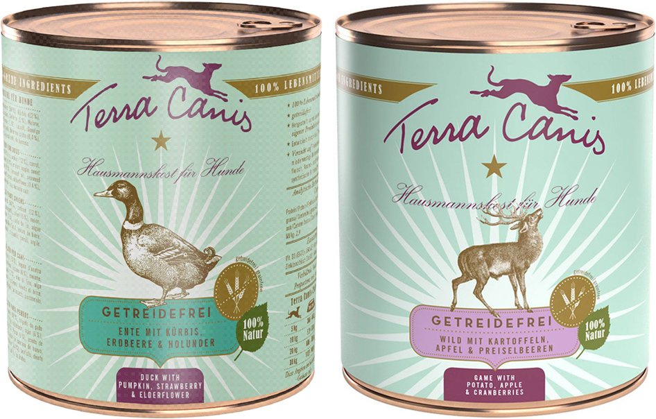 Terra Canis Getreidefrei - 6 x 800 g Wild, 6 x 800 g Ente
