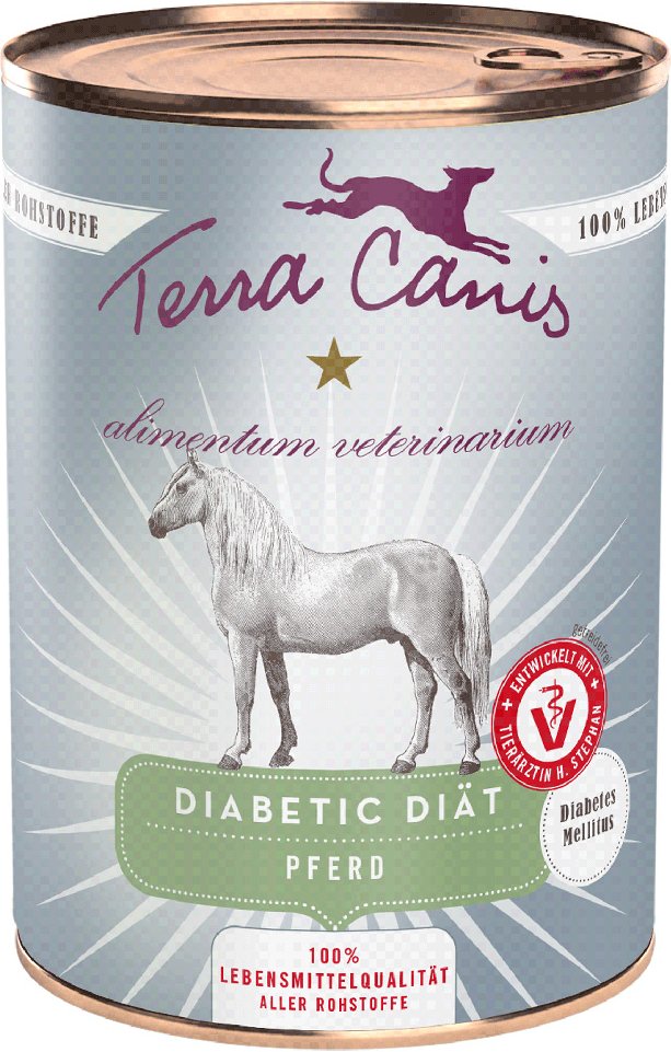 Terra Canis Alimentum Veterinarium Diabetic Diät 6 x 400 g - Pferd