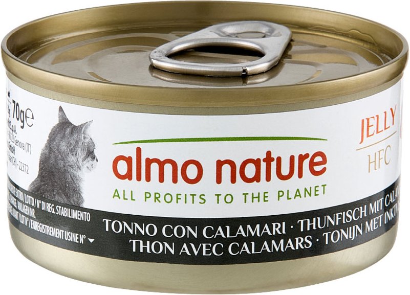Almo Nature HFC Natural 6 x 70 g - Thunfisch mit Calamaris in Gelee